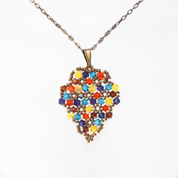 Pendant 45cm - Xochitl Grapes-Bronze Chain - Pendant 45cm - Laiton bronze